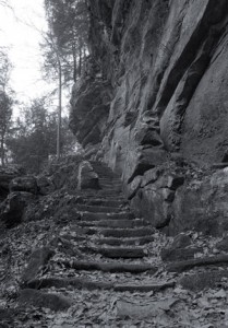 Stairs to Rock House