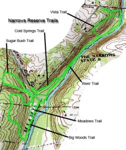 The Narrows Reserve Trail Map